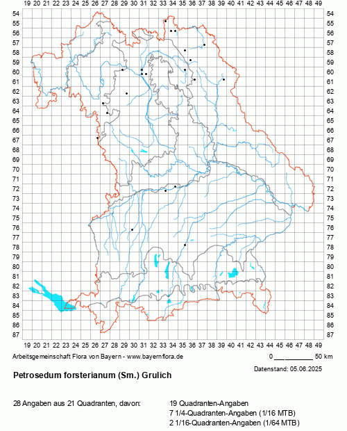 Die Verbreitungskarte zu Petrosedum forsterianum (Sm.) Grulich wird geladen ...